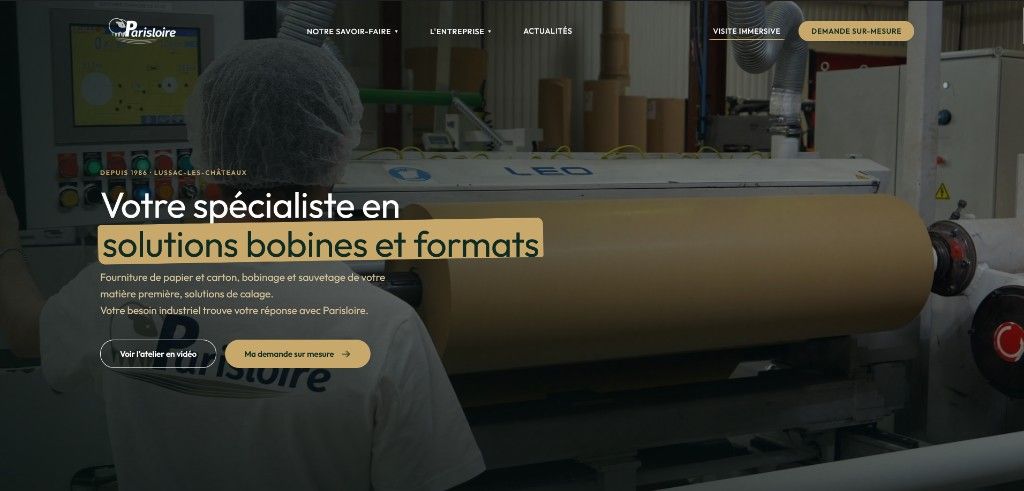 Parisloire — Votre spécialiste en solutions bobines et formats