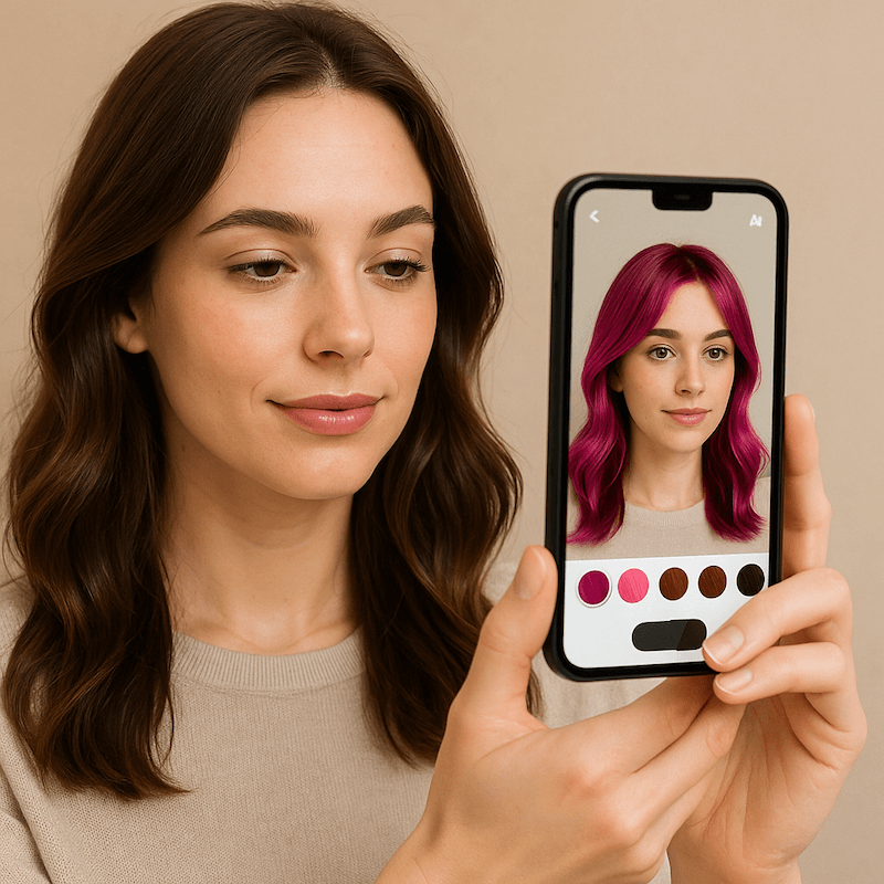 Coloration Capillaire - Trouvez le Choix Parfait grâce à la Réalité Augmentée