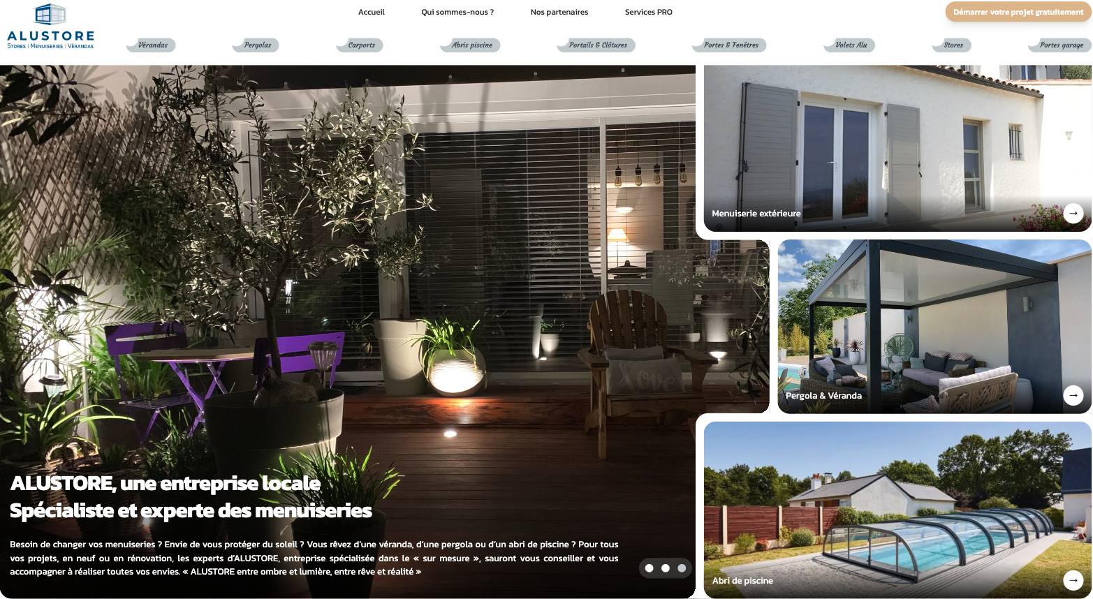 ALUSTORE, une entreprise locale spécialiste et experte des menuiseries